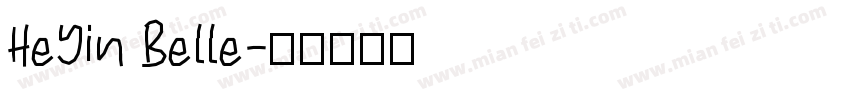 HeYin Belle字体转换